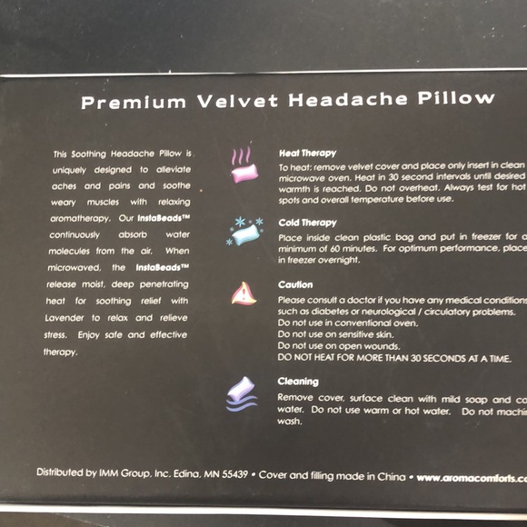 Premium Velvet Headache Pillow - Picture 2 of 4